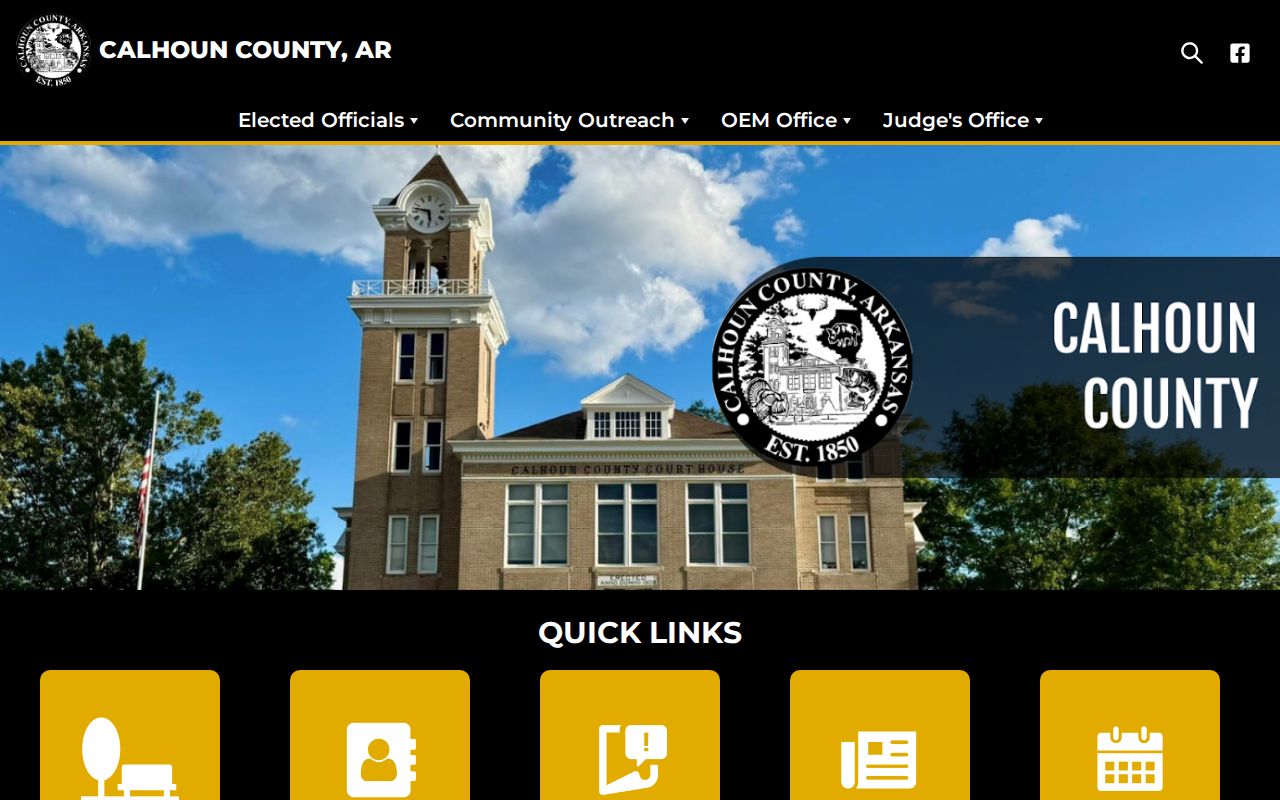 Calhoun County criminal history official county web app